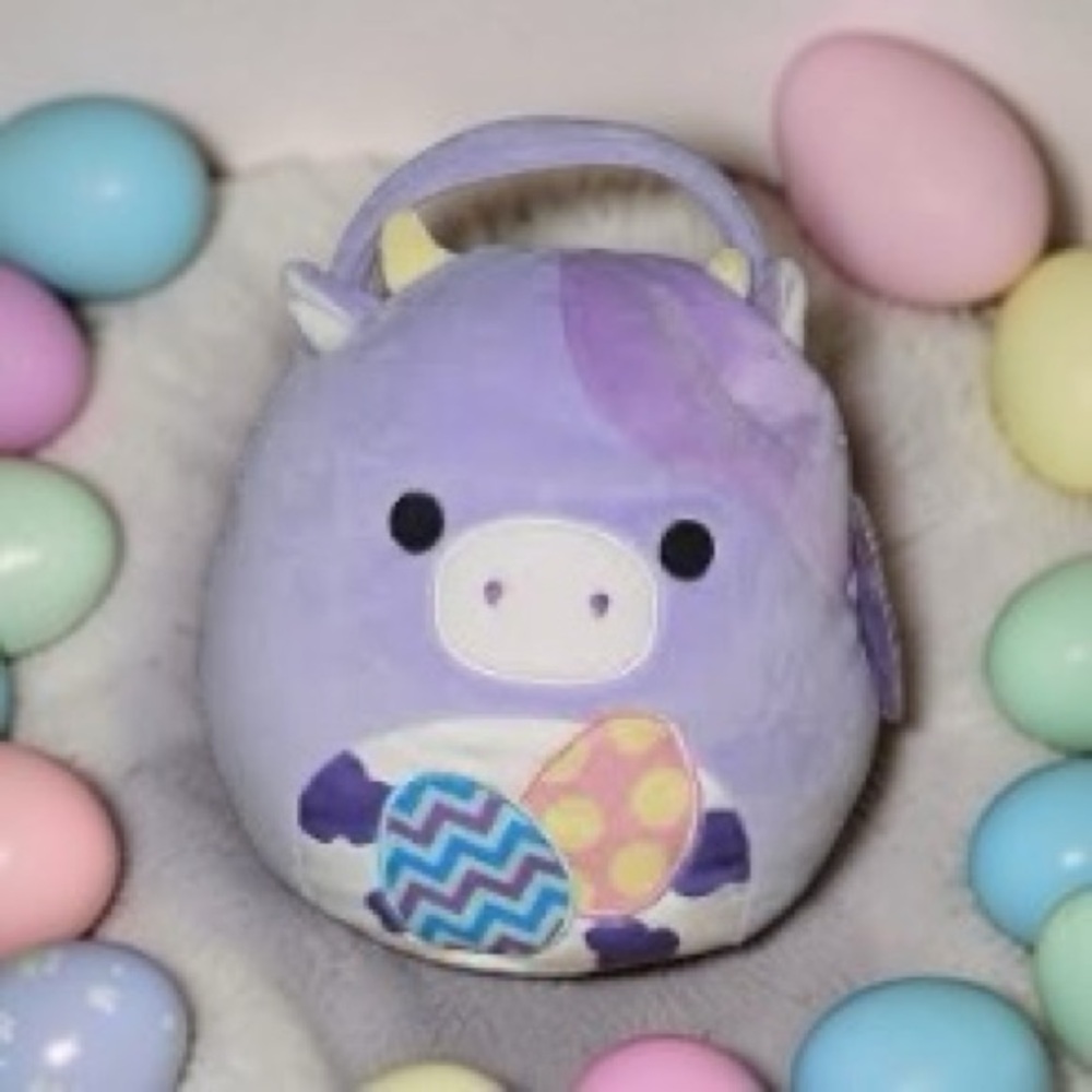 Squishmallow Plush Purple Egg Hunt Bag for Kids 🐣 - Picture 3 of 4